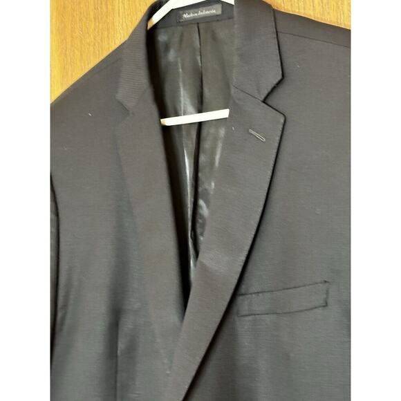 Calvin Klein Men's Suit Jacket Single Breasted 100% Wool 2 Buttons Black Sz 46R - Picture 5 of 12